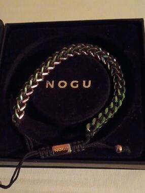 Iridescent Chain Men's Bracelet - Multicolor